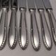 Reneka silver metal knives stainless steel blade filet service cutlery