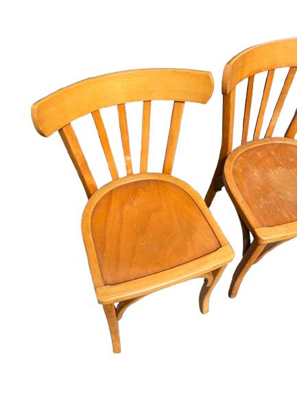 Set of six bistro chairs