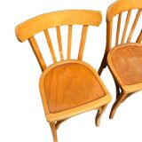 Set of six bistro chairs