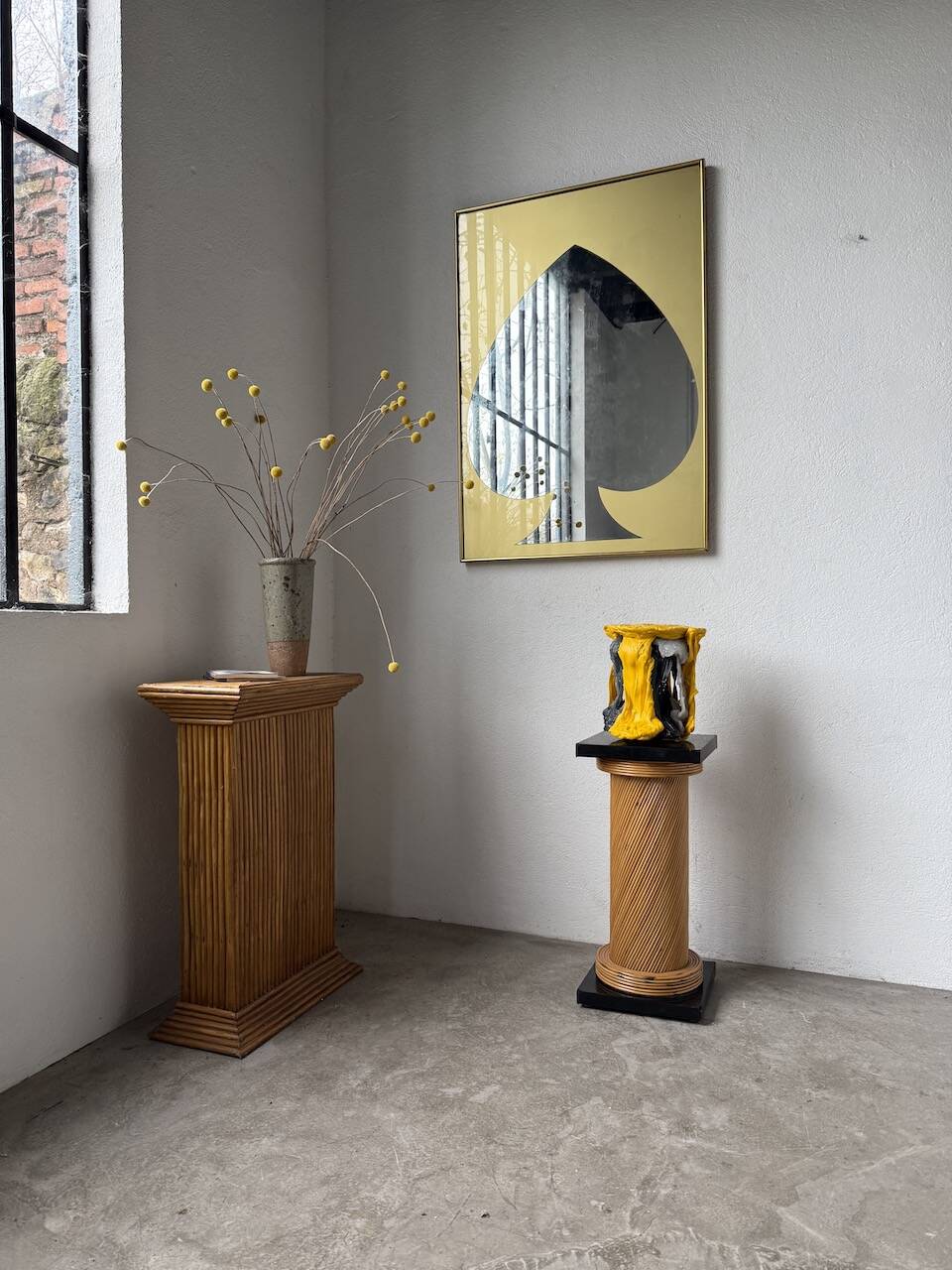 Resin fish sculpture