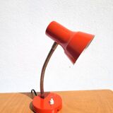 Revised 1970s orange vintage adjustable lamp