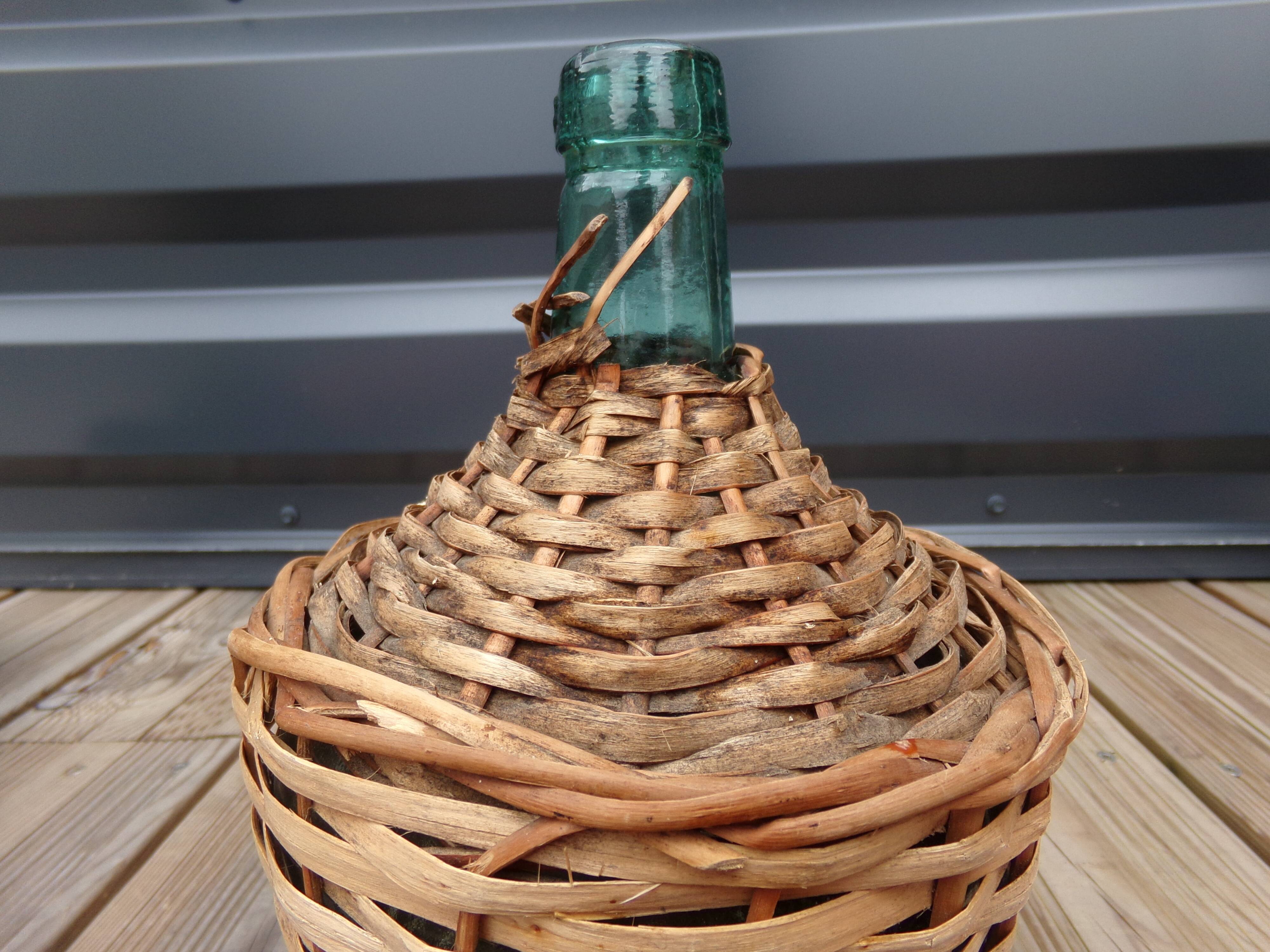 Bonbonne paillée 2 litres