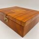 Biedermeier Jewelry Box in Cherry Wood, Ash & Brass, Southern Germany, 1820s