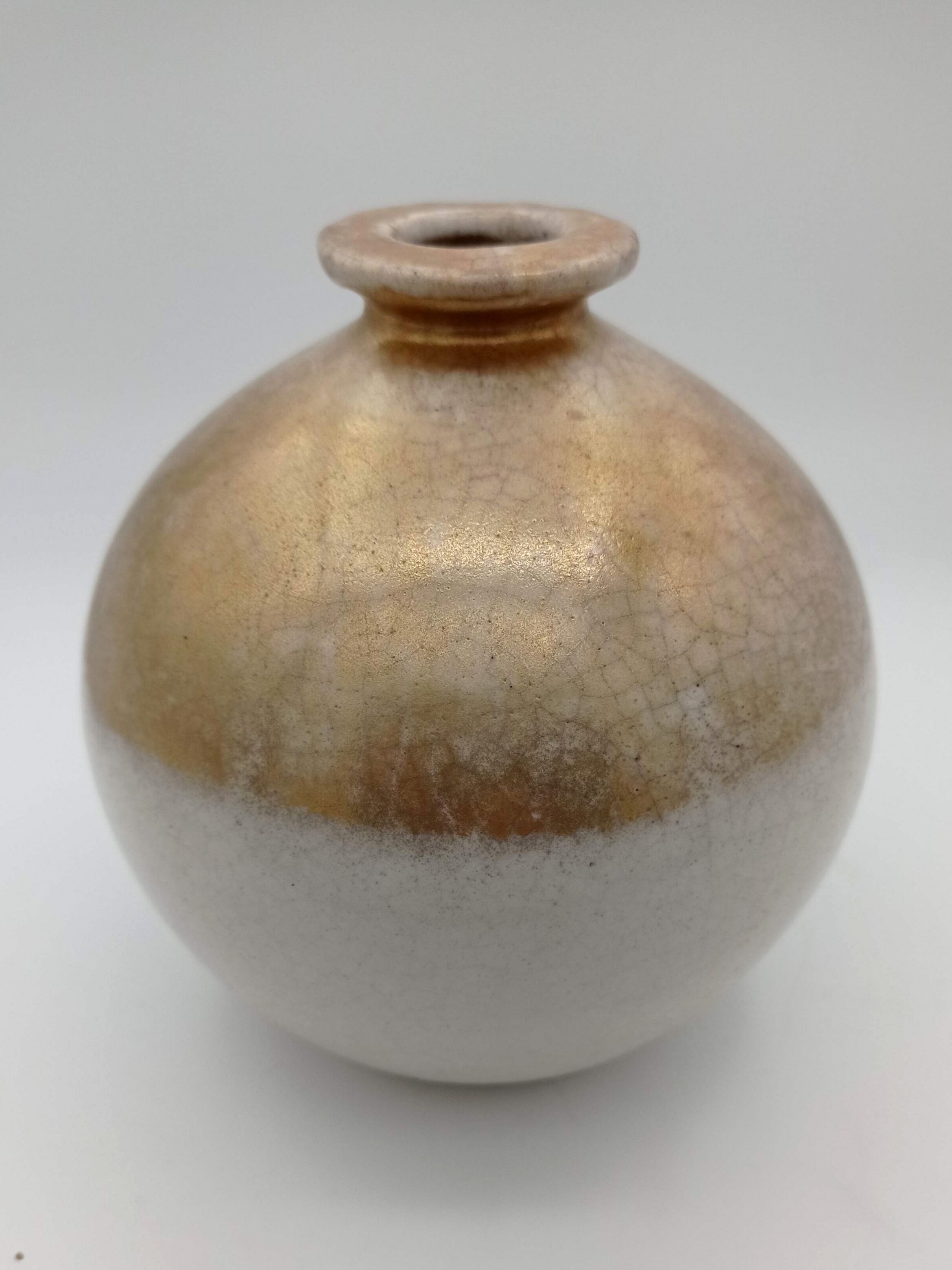 Gold ceramic lamp- Art Deco