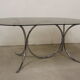 Smoked glass and chrome table circa 1970
