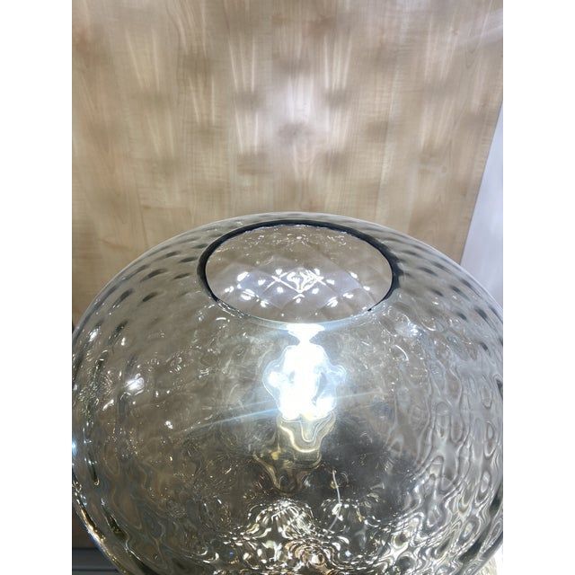 Contemporary "Ballotton" Fumè and Grey Murano Glass Floor Lamp