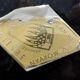 Vintage 70s black and yellow serving plate – Retro decorative plate