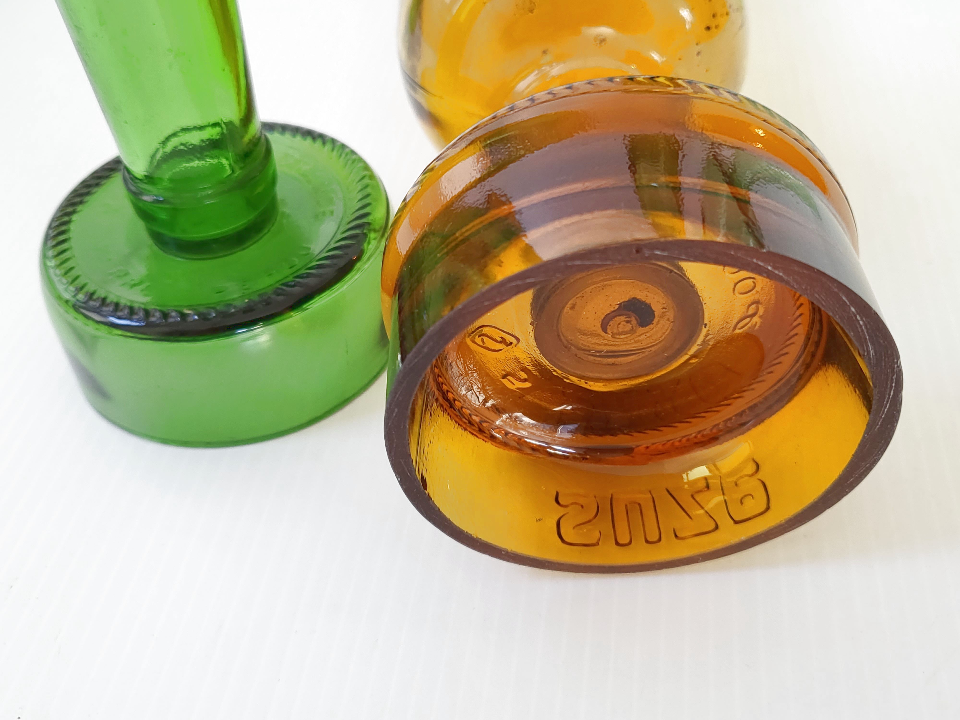 Suite of 5 vintage Suze vases