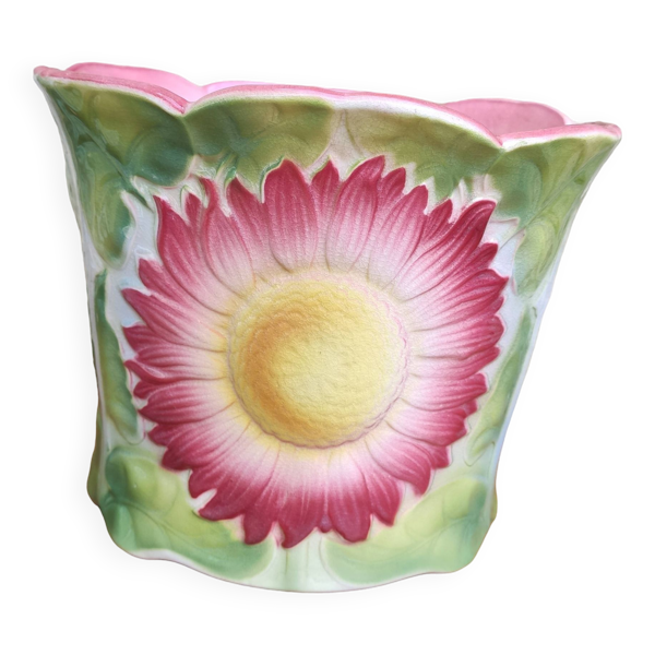 Cache-pot à décor de fleur
