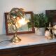 Lamp golden leaves 70s