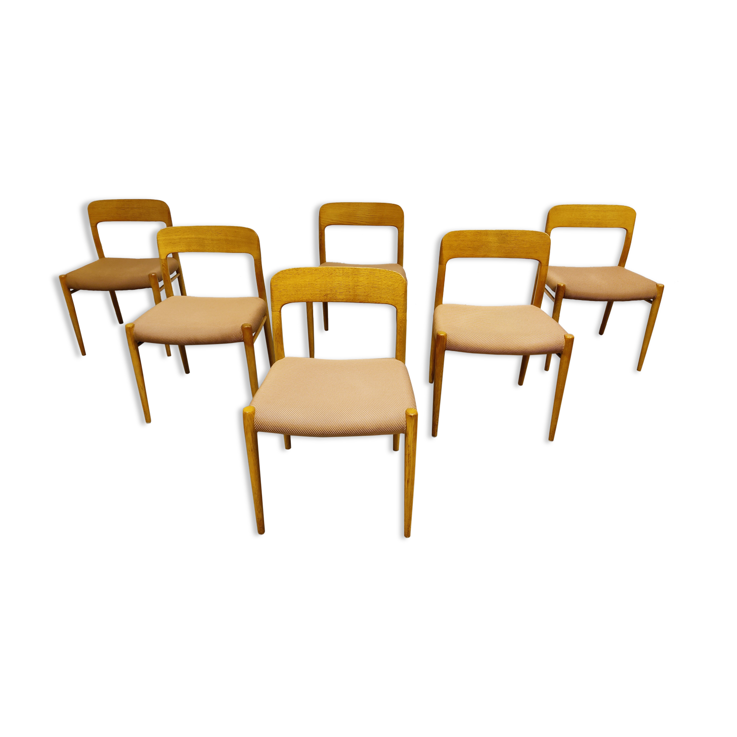 Set of 6 dining chairs, 1960s