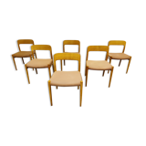 Set of 6 dining chairs, 1960s
