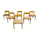 Set of 6 dining chairs, 1960s