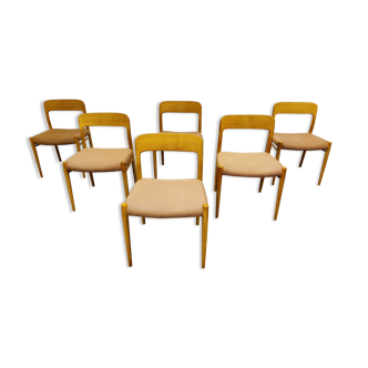 Set of 6 dining chairs, 1960s