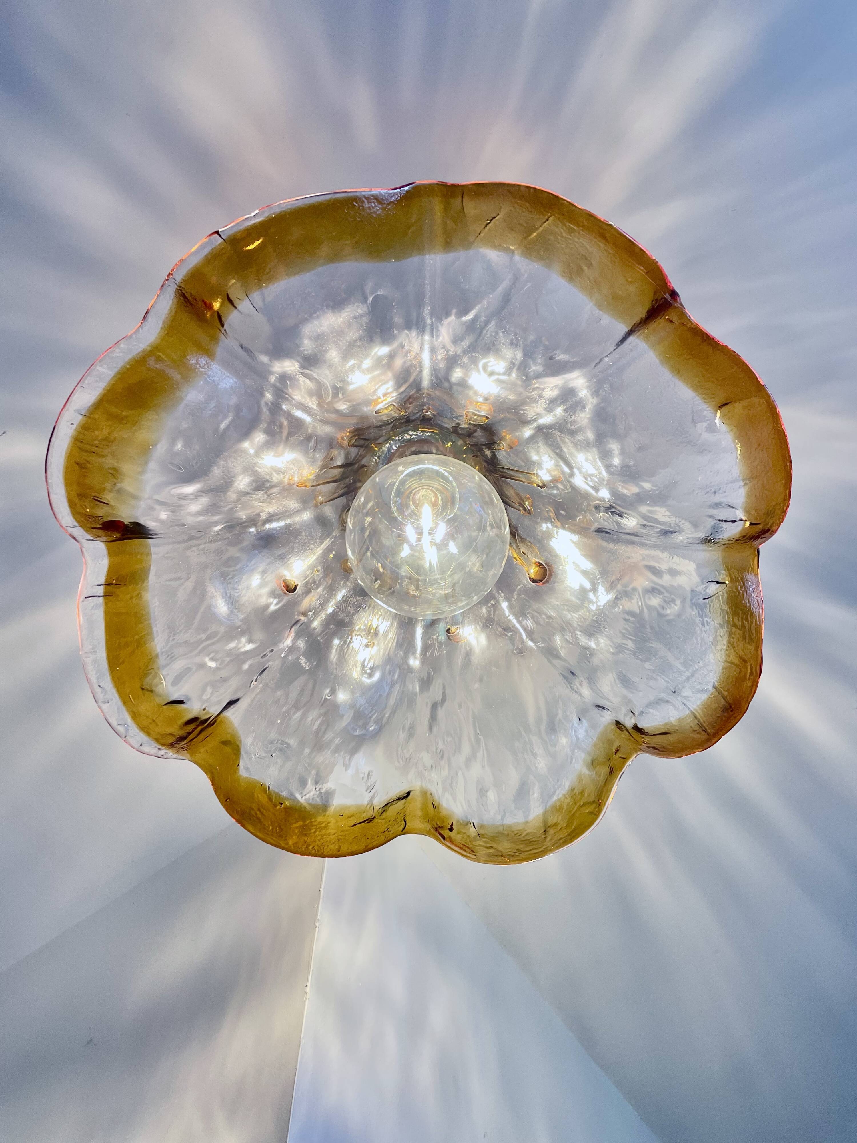 Murano glass pendant from the 1960s to 1970s.