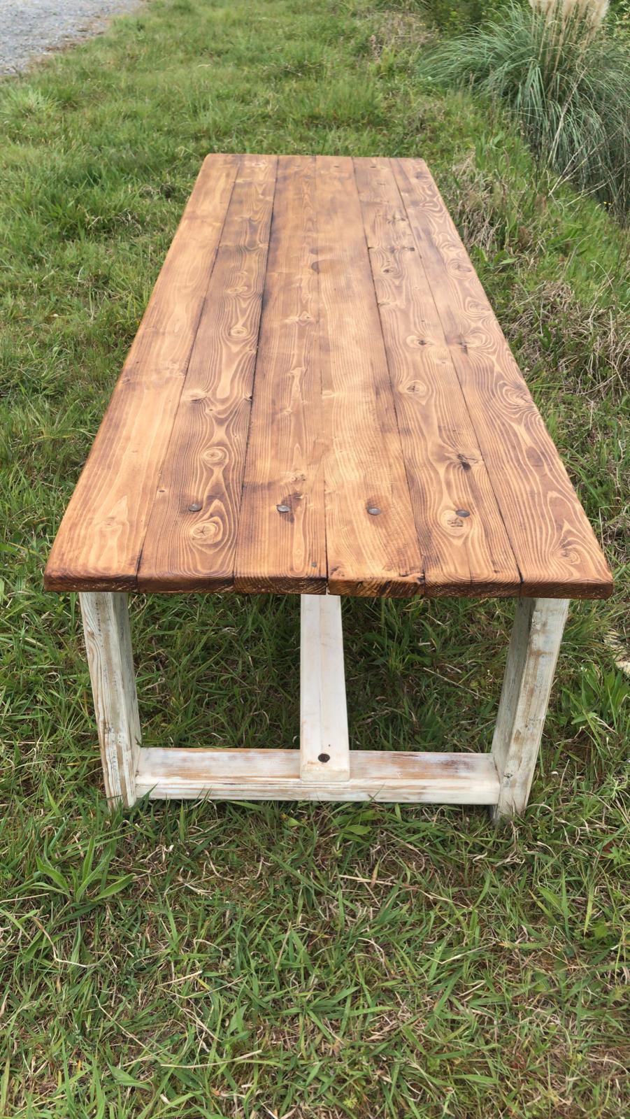 Solid wood table