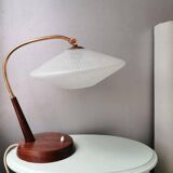 Lampe de table design Temde Leuchten capot en verre années 60