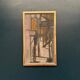 Original Danish Oil on Canvas – “Gul Figurkomposition” by P. Primdahl – Signed – Dated 1958 – Vintage & Framed – 43 × 27 cm (16.9" × 10.6")