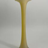 Vase vintage en pâte de verre jaune