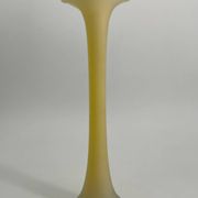 Vintage vase in yellow glass paste