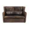 Brown leather sofa by Gerard van den Berg for Montis, after 1974