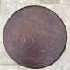Signed turned wood tripod stool
