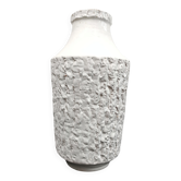 XL ceramic vase Mid Century Modern tree bark texture 1970s
