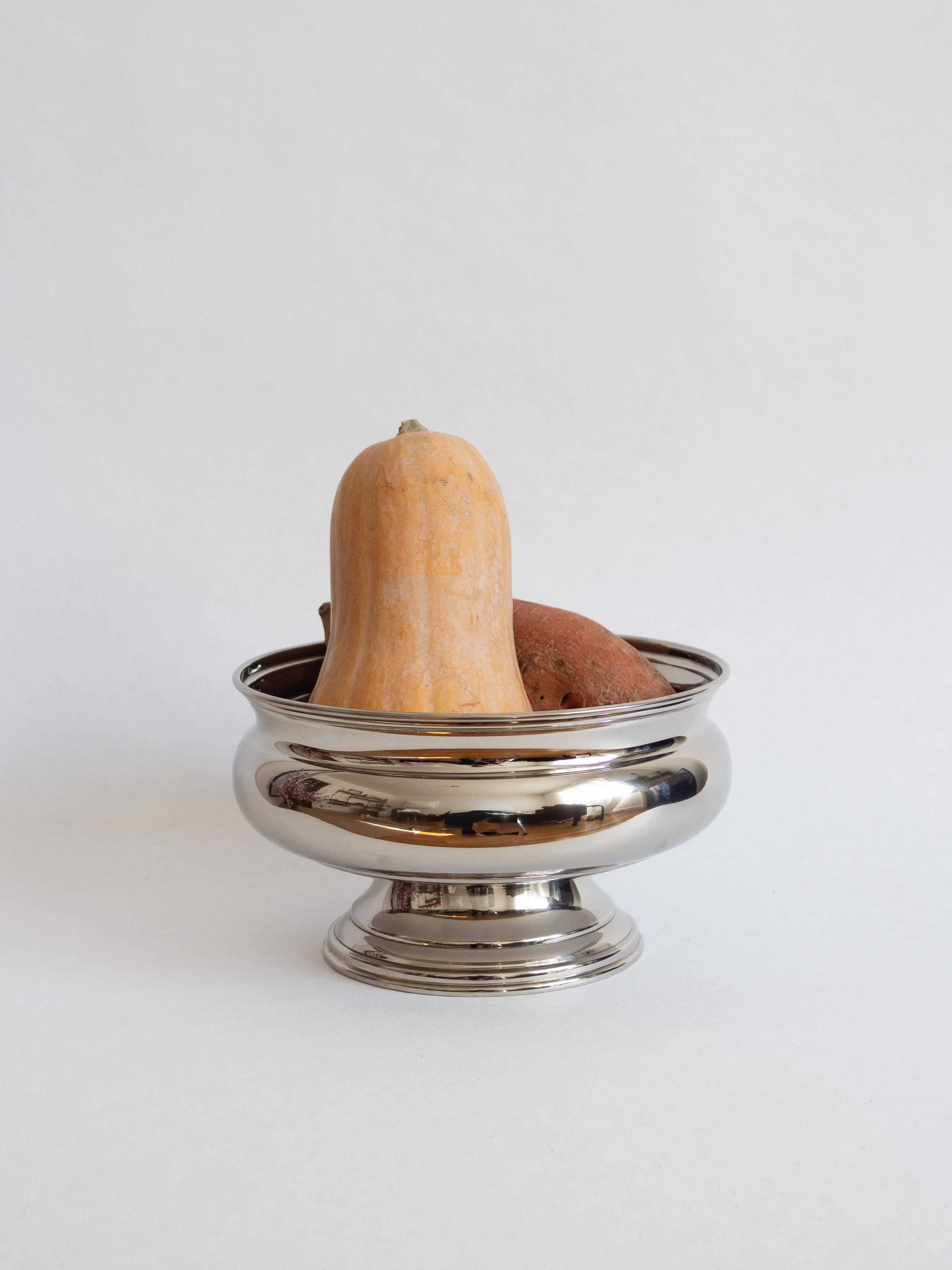 Vintage silver-plated champagne bowl – Italy, 1960s