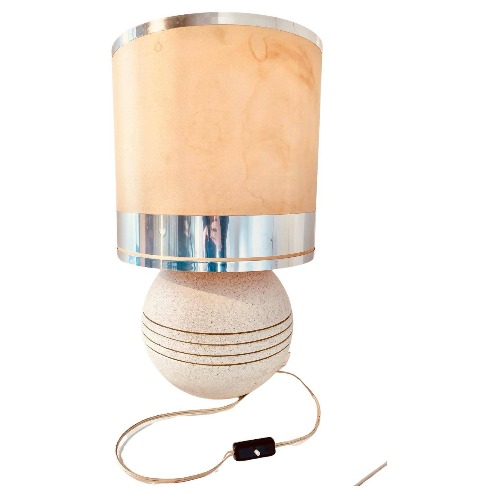 Ceramic table lamp, Italy 1970s