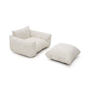 Marenco armchair set with ottoman by Mario Marenco for Arflex, 1970s