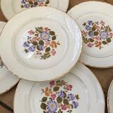Series of 6 dessert plates