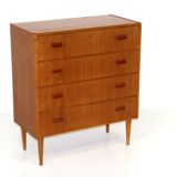 Teak chest of drawers, Sweden, 1960