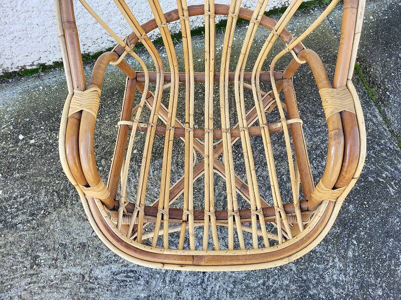 Rattan armchair 1960