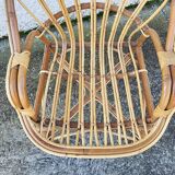 Fauteuil en rotin 1960