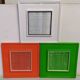 Urano Palma, cinetic plastic panels, 1968, set of 3.