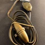Brass lamp foot and glass