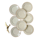 8 Small plates in speckled stoneware Tulowice mid century 20th