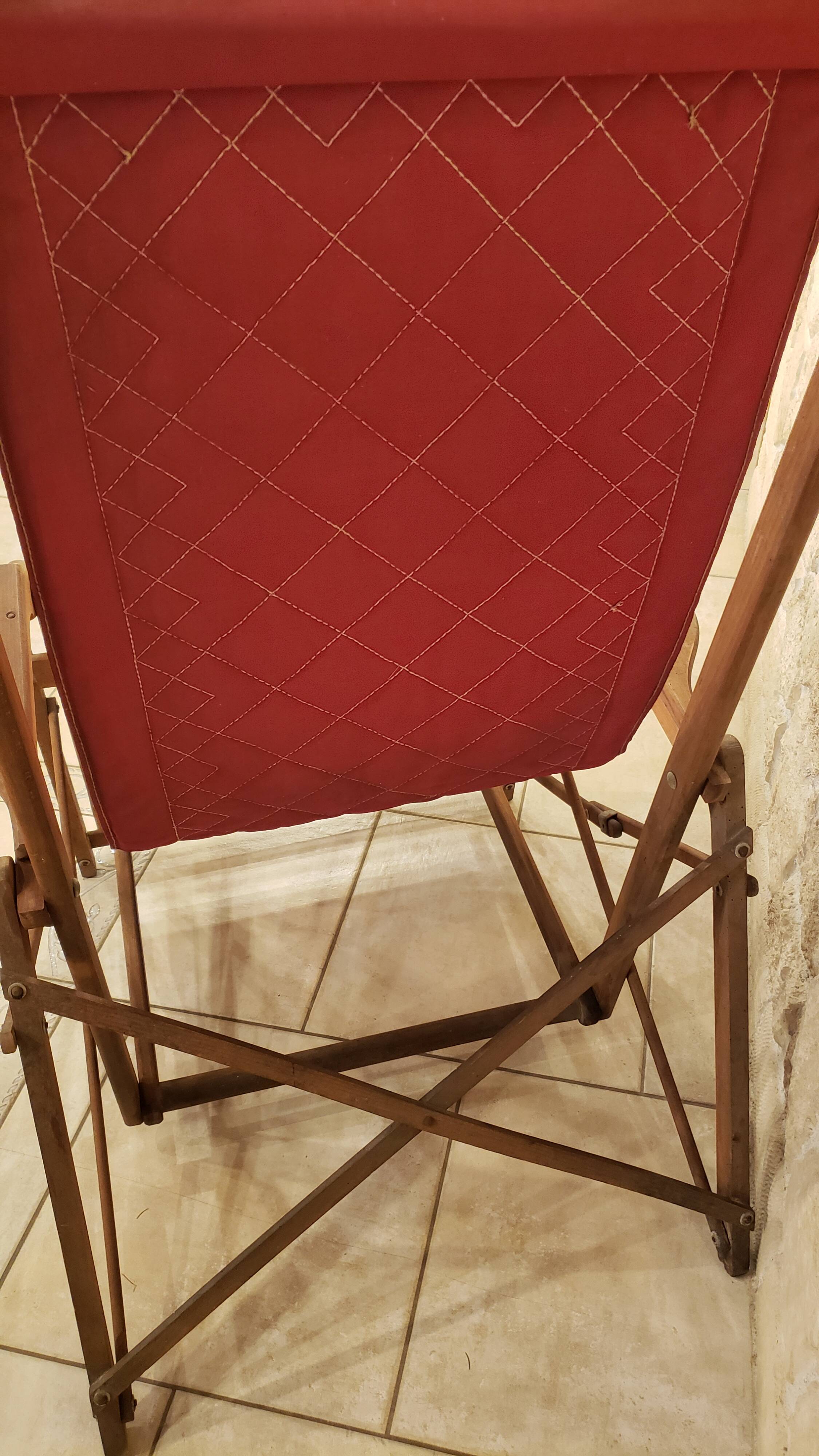CLAIRITEX folding liner deck chair