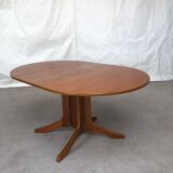 Vtg Mid Century Extending Drop Leaf Dining Gate Leg Compact Table Retro Danish