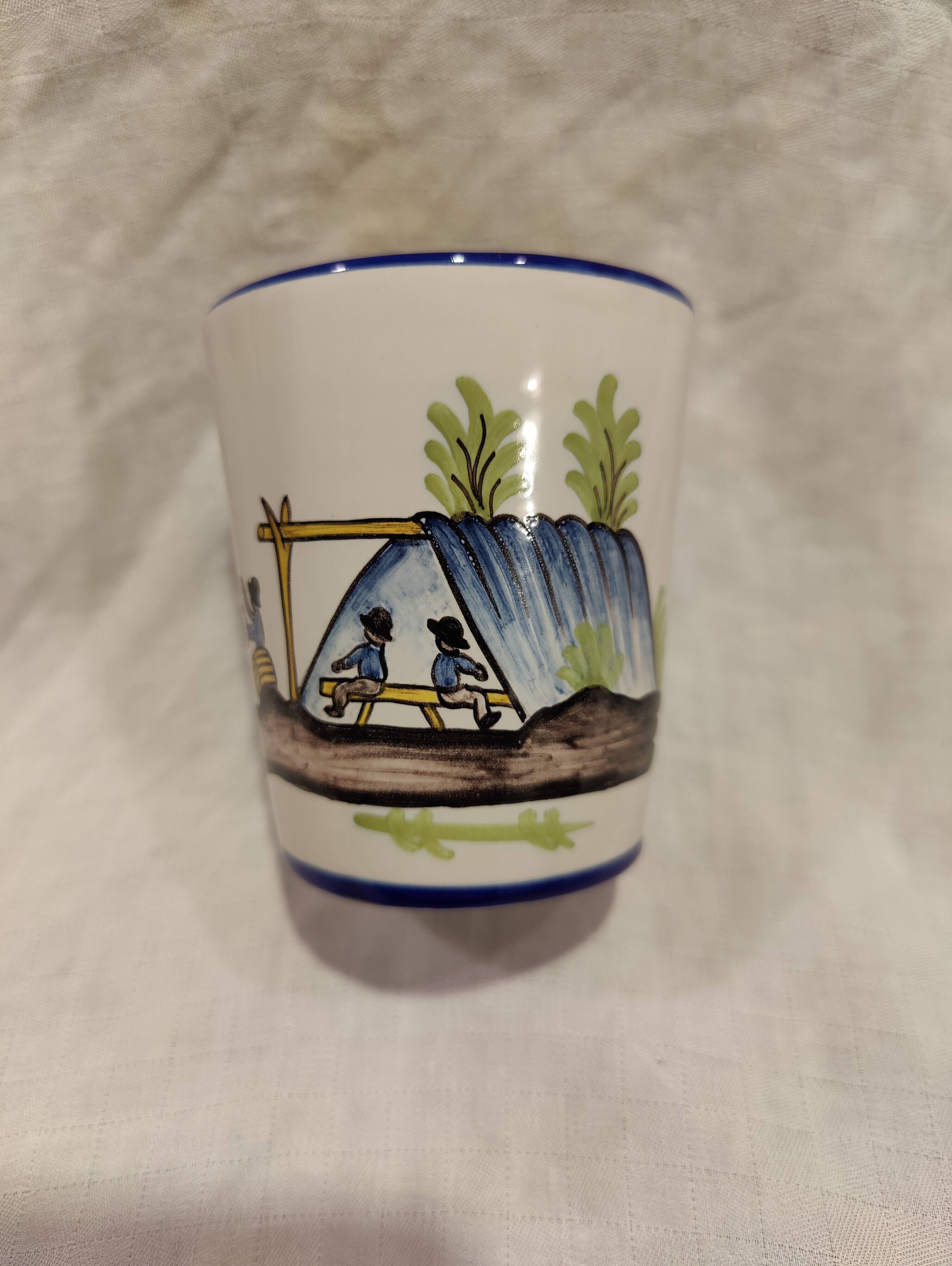 Nevers Montagnon earthenware cup commemorating the Revolution