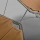 Anciens fauteuils Penta en toile ocre par Jean-Paul Barray et Kim Moltzer pour Bofinger
