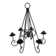 Black metal hanging chandelier