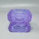 1970s Stunning Purple Smoking Set By Antonio Imperatore in Murano Glass. Ma