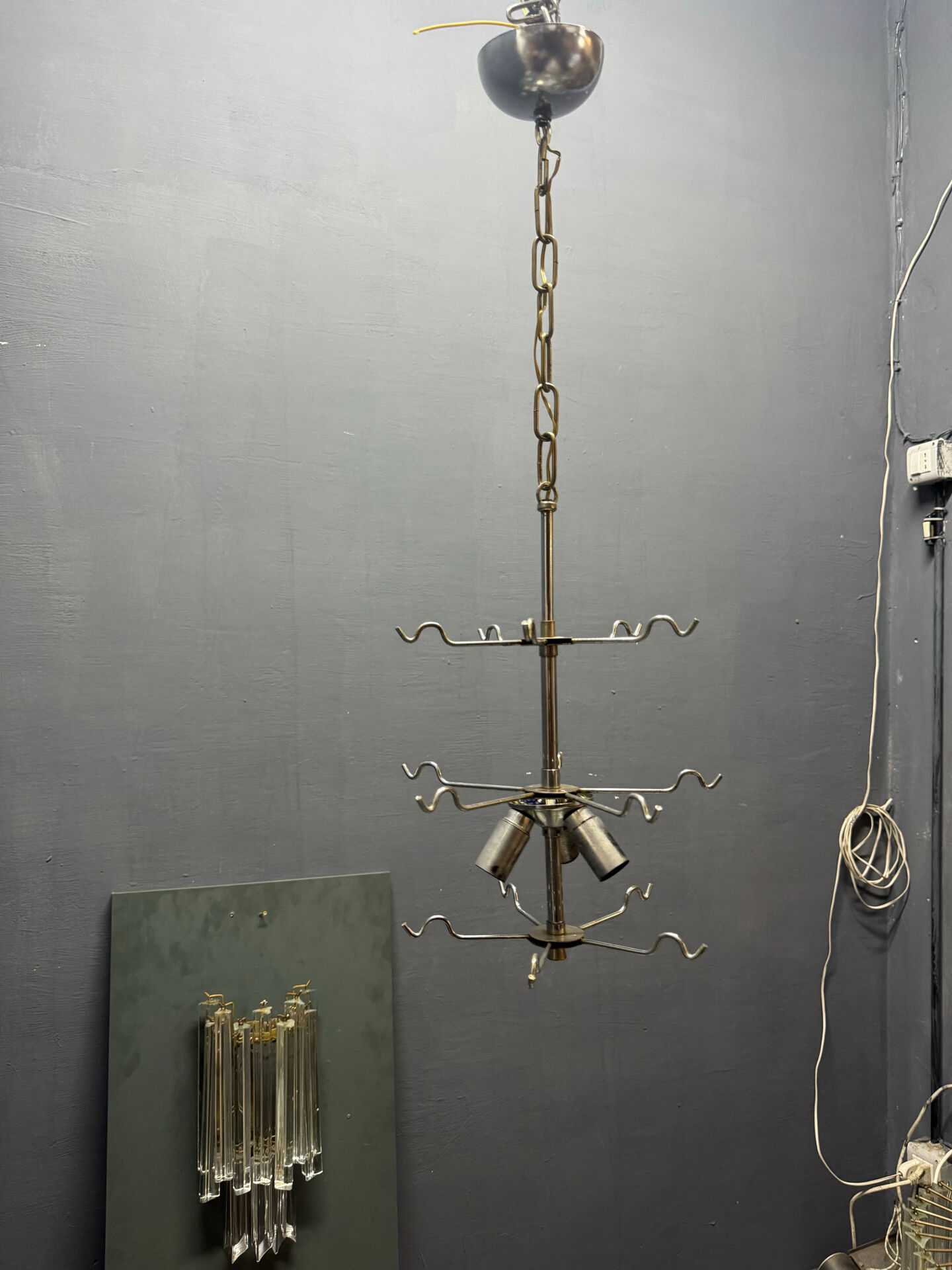 Chandelier en verre de Murano des années 1970
