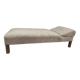 Daybed, vintage 1970s chaise longue with headrest.