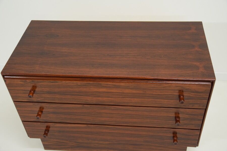 Rosewood chest of drawers 1970s - Scandinavian - design - minimalist