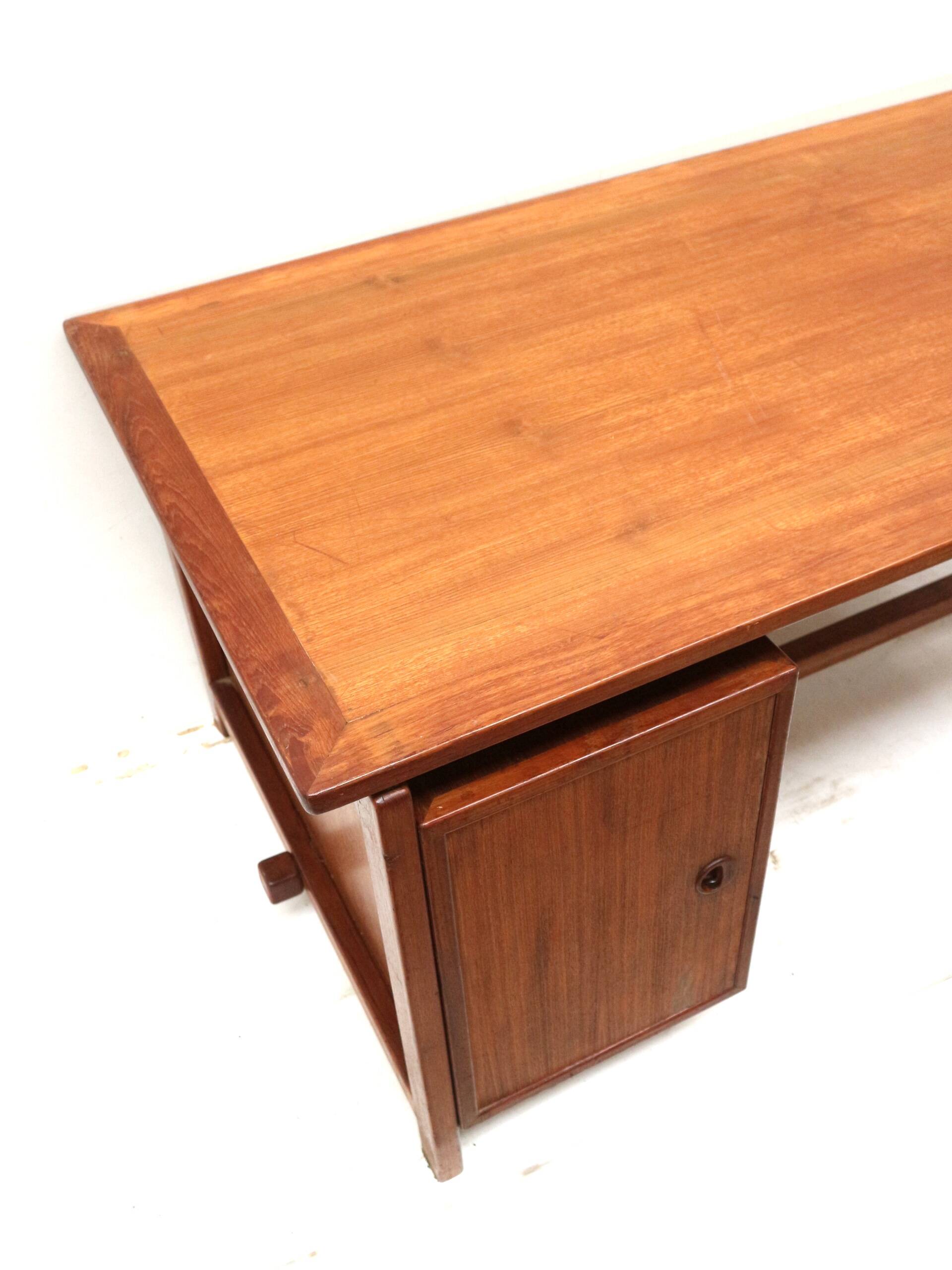 Danish design large vintage executive desk made in the 1960s