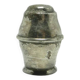 Art Deco salt shaker, silver-plated brass, Belgium, 1930s.