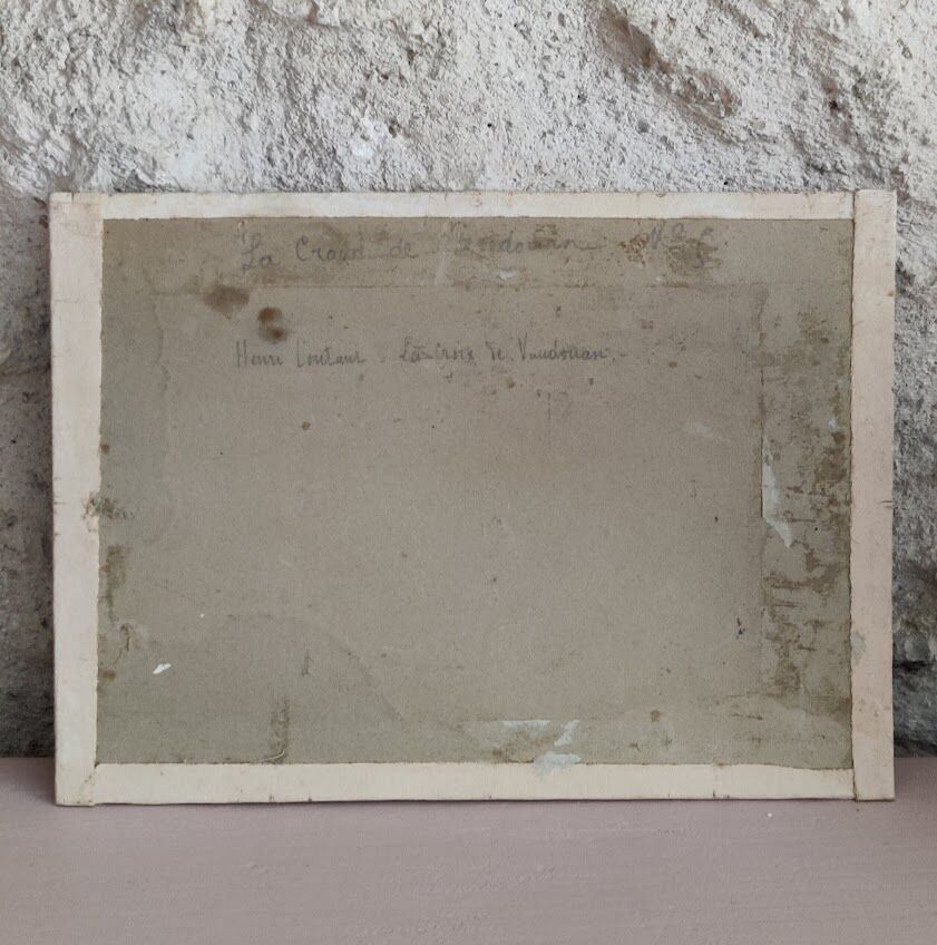 Painting on cardboard signed by Henri Coutant (1868-1935)