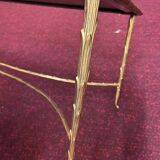 Gilded bronze coffee table palm tree décor